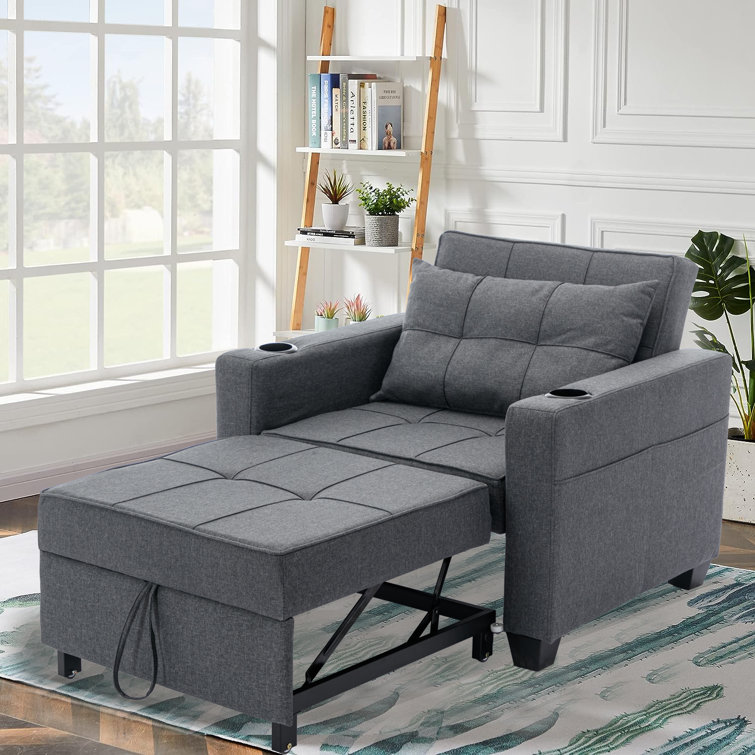 Rochers convertible sleeper best sale chair ebern designs upholstery